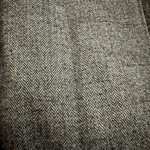 J. Jill Brown Long Vest Cinched Waist Faux Fur Collar Size M - Picture 5 of 7